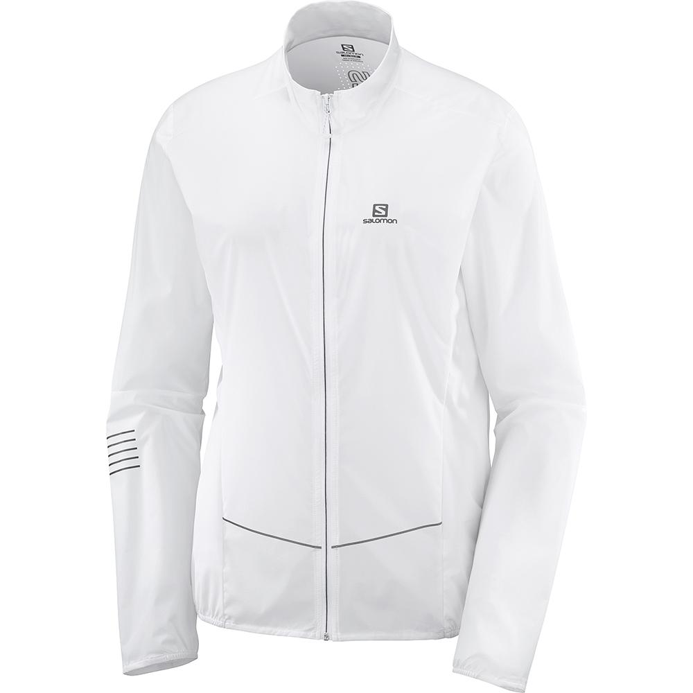 Salomon Singapore Womens Jackets - SENSE W White | 96253-POTV